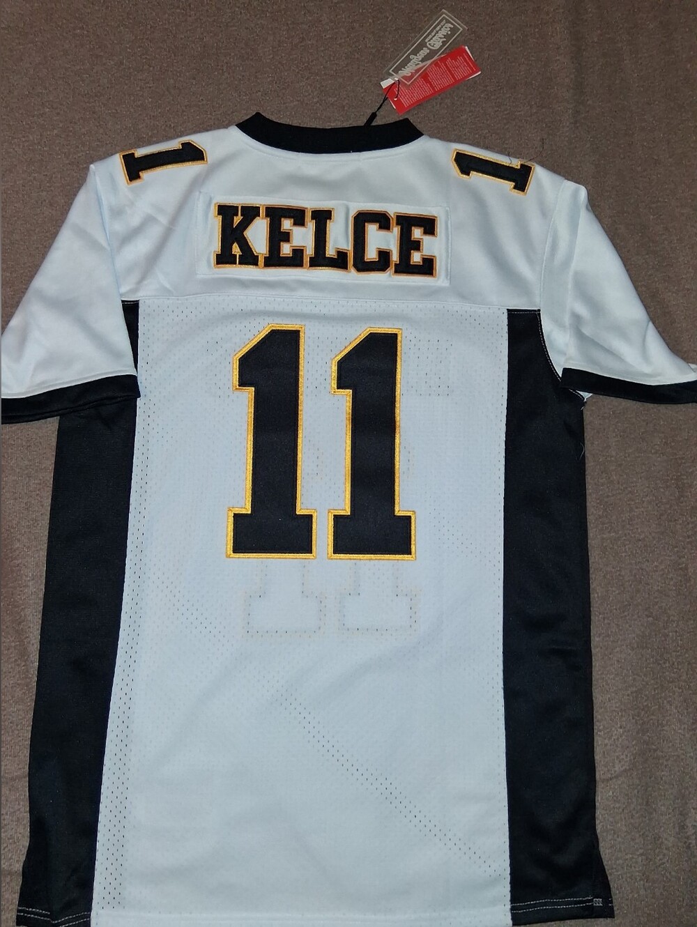 Travis Kelce Cleveland Heights #11 Football Jersey with Gold Trim Sz XL